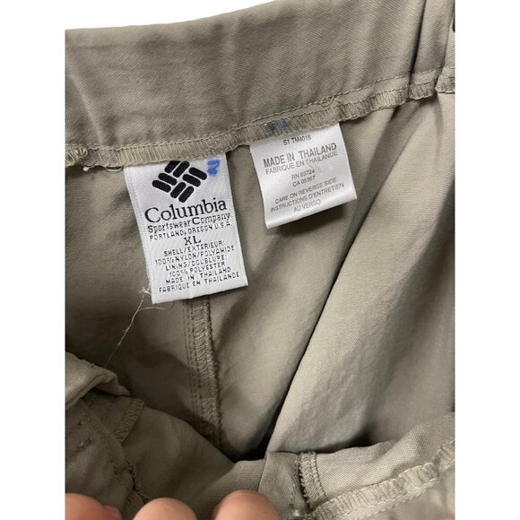 Columbia Nylon Cargo Shorts GRT Zipper Pockets Adjustable Belt Men’s Size XL - Picture 8 of 8